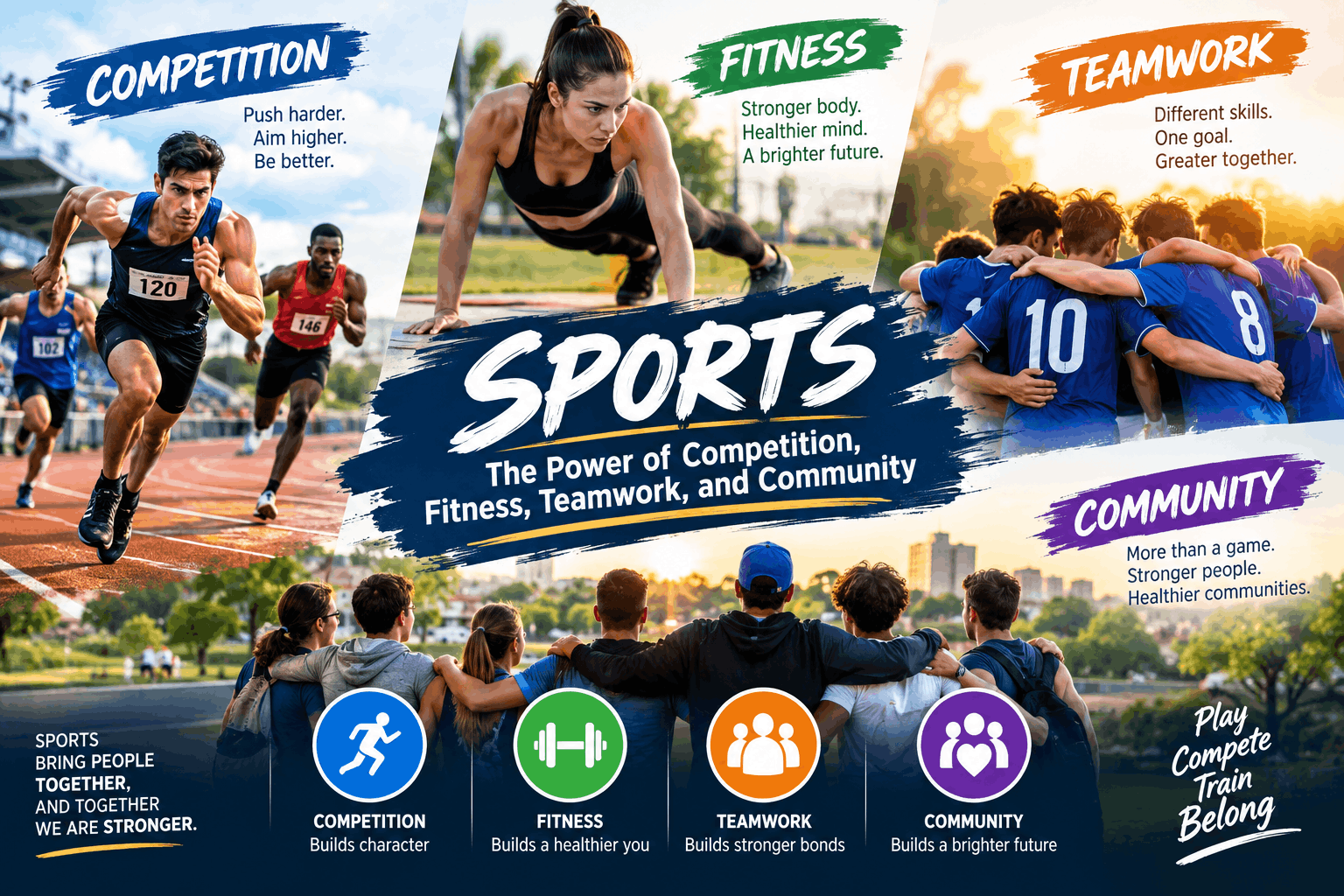 Sports: The Power of Competition, Fitness, Teamwork, and Community